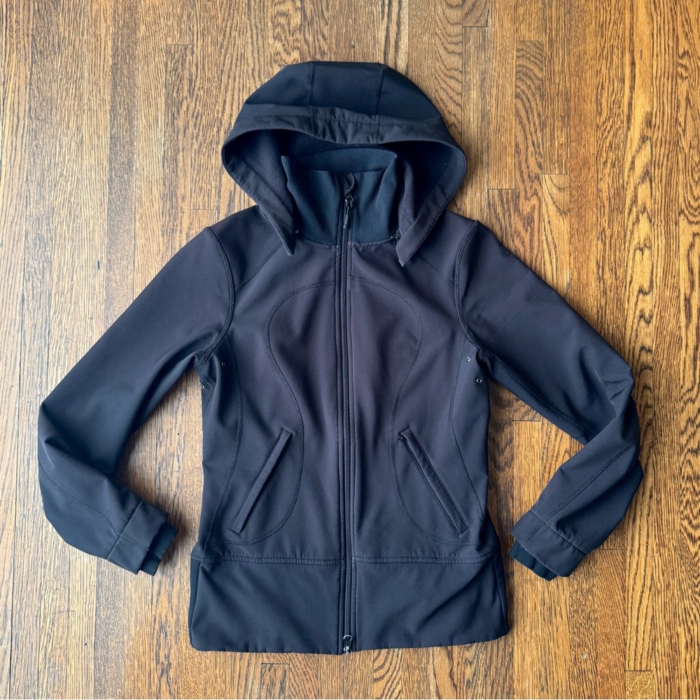 Lululemon BEST Jacket Ever Black Double Zipper Removable Hood